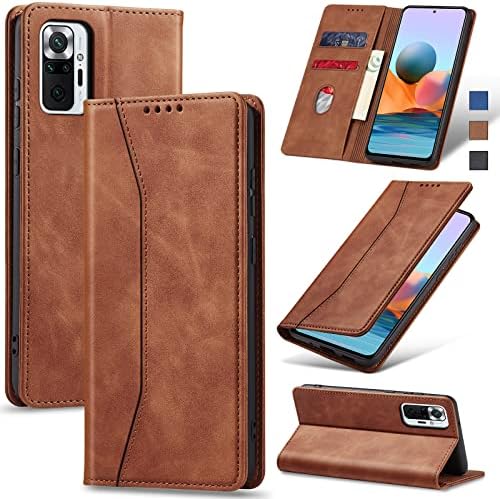 Jasonyu Case for Samsung Galaxy A23 5G/4G Leather Wallet Flip Cover with Card Holder,Kickstand, Magnetic Closure,TPU Shockproof Phone Case Compatible with Samsung A23 (Brown)