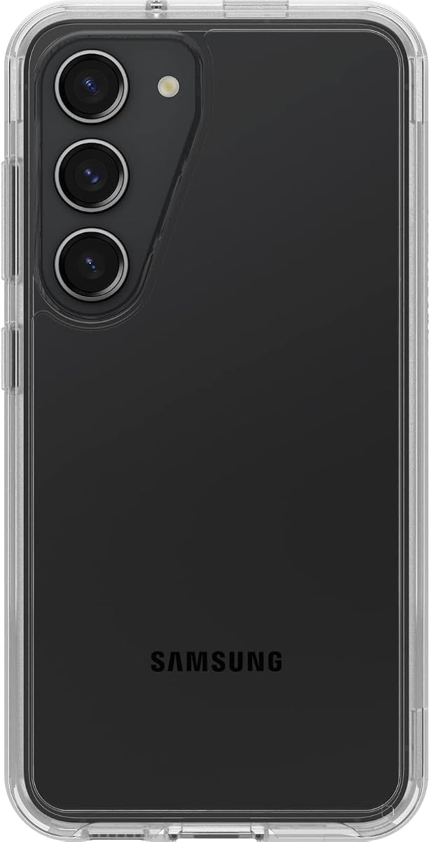 OtterBox Galaxy S23 Symmetry Series Case - Clear, Ultra-Sleek, Wireless Charging Compatible, Raised Edges Protect Camera & Screen