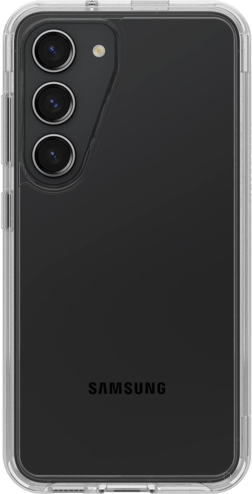 OtterBox Galaxy S23 Symmetry Series Case - Single Unit Ships in Polybag, Ideal for Business Customers - CLEAR, ultra-sleek, wireless charging compatible, raised edges protect camera & screen