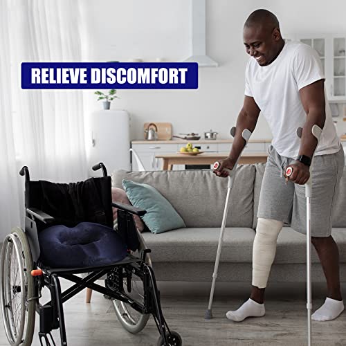 Male Donut Pillow Donut Seat Cushion For Office Chair Large Tailbone Pain Relief Cushion Ergonomic Hemorrhoid Pillow For Man Butt Bed Sores Prostate Coccyx Sciatica Pregnancy Postpartum Pelvic (Navy) #TOP3