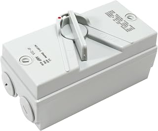 Enclosed Motor Disconnect Switch 440V Heavy Duty Disconnect Breaker Box, IP66 Waterproof Switches, Fit for Generator Boat and Welding (4Pole 35A)
