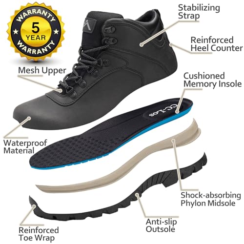 Image of CC-Los Men's Hiking Boots Waterproof Casual Chukka Boots for Men