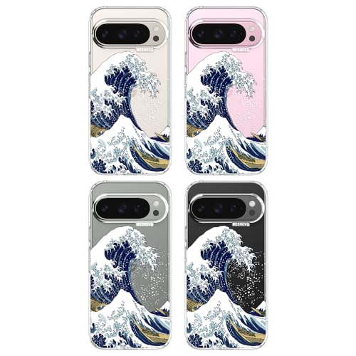 MOSNOVO Case for Google Pixel 9 Pro XL, [Buffertech 6.6ft Military-Grade Drop Protection] [Anti Peel Off Tech] Clear TPU Bumper Phone Case Cover Design - Great Wave by MOSNOVO - Used condition - Image 3
