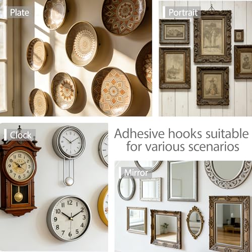Zeiuvdy Adhesive Disc Plate Hangers Invisible Wall Hanging Kit, 40 Pack by Zeiuvdy - Image 6