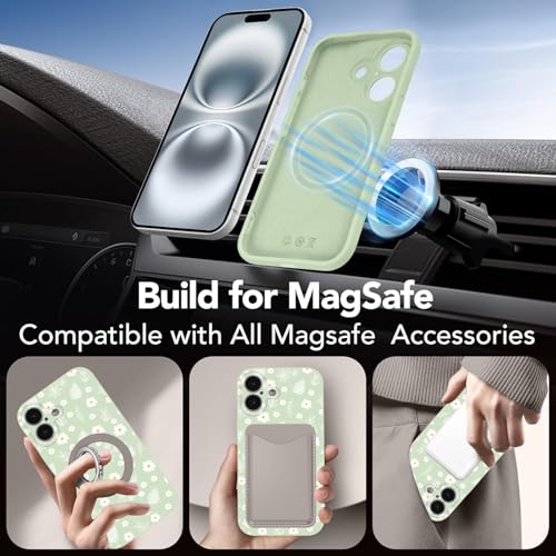Coque iPhone 16 fleur compatible MagSafe avec protection caméra - 2