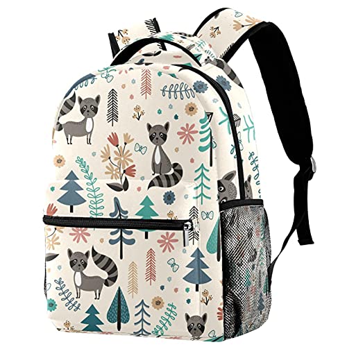 Sac à dos décontracté motif cheval et lapin grand confort multicolore