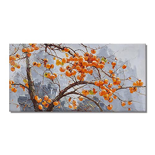 Art mural haut de gamme toile abstraite kaki montagne style chinois salon 60x123