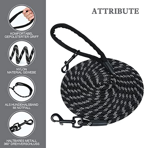 MECHHEIT Guinzaglio per Cani 5m 10m 15m