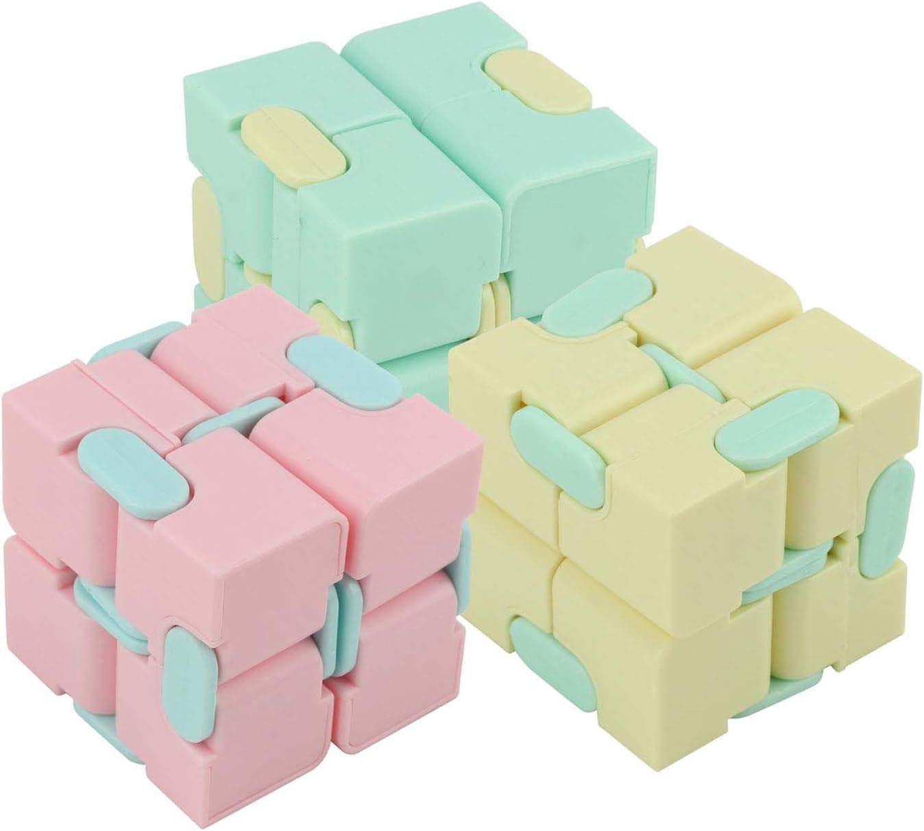 Plastic Infinite Cube, Decompression Toy for Adults Kids, with Rotatable Small Cubes to Improve Concentration, Compact Durable for Office Home