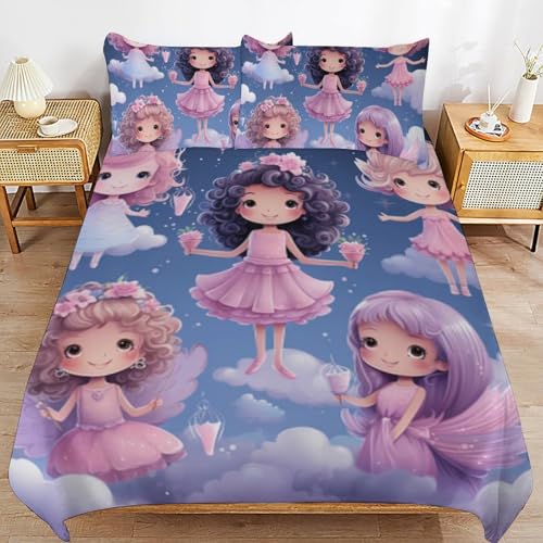 Juego de ropa de cama con cremallera práctica y microfibra antiarrugas 2