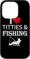 Vista 17 de I Love Tits and Fishing Funny Fisherman Gift Case for iPhone 17