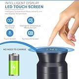 THERMOBREW Insulated Stainless Steel Hot Water Flask Thermal Water Bottle for Baby Bottles and Hot Drinks Insulated Coffe Mug Flask with Tempereture Display 500ML (Matte Black) - Image 7