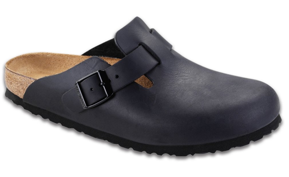 Birkenstock Boston Classic Arch Clog,Black Oiled Leather,40 N EU