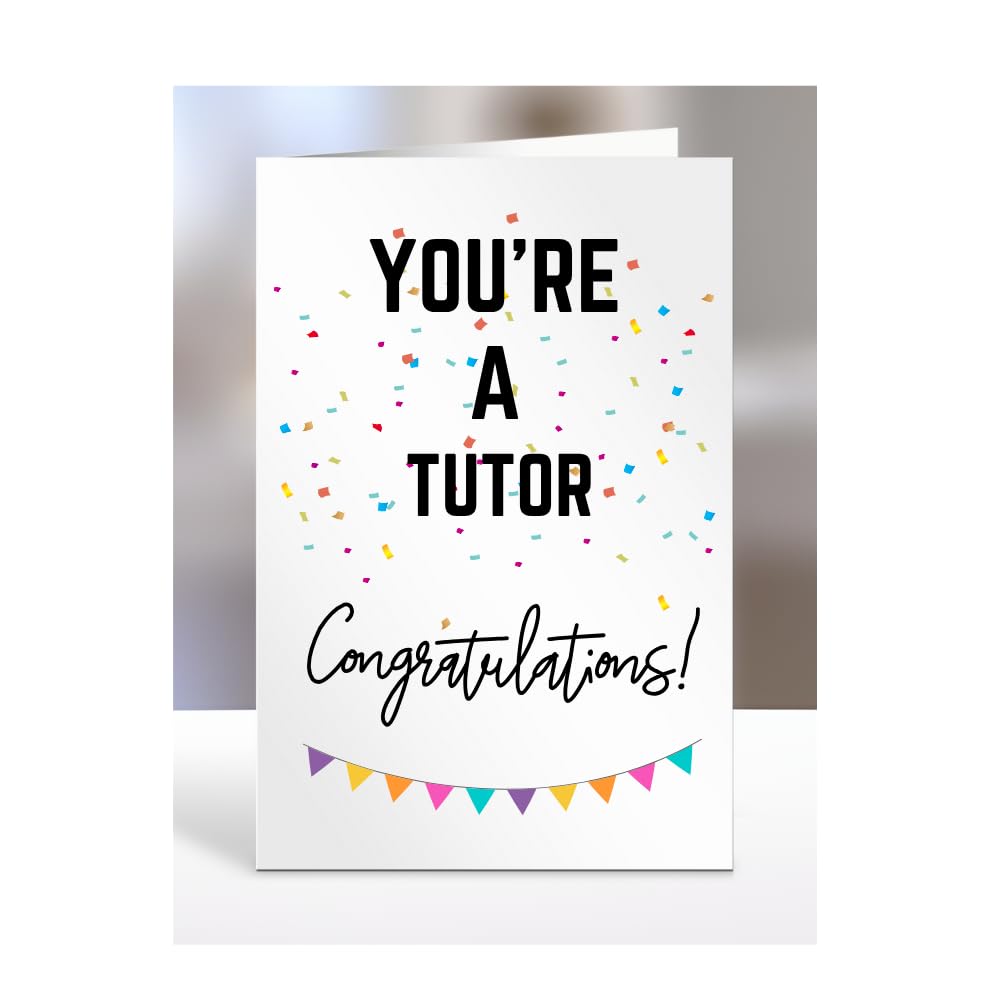 You're a Tutor card, gifts for men, women, him, her, female, male, presents for Christmas, new, congratulations, baby, you are, A5-173_214 โ image 1