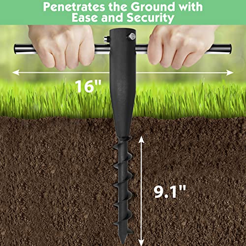 Derofit Portable Umbrella Base,Heavy Duty Beach Metal Umbrella Sand Anchor For Umbrella,Flag,Christmas Tree,Fishing Rod, Outdoor Park Patio Beach Umbrella Stake For Use In Ground, Soil, Grass, Sand #TOP1