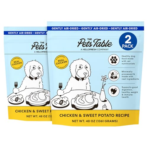 The Pets Table Chicken & Sweet Potato Air Dried Dog Food, 3 lb / 48 oz (Pack of 2)