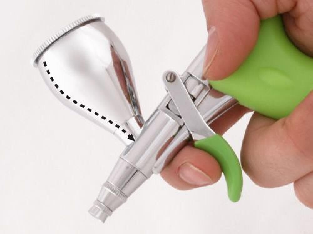 Grex Tritium.TG3 Double Action Pistol Style Trigger Top Gravity Airbrush, 0.3mm Nozzle
