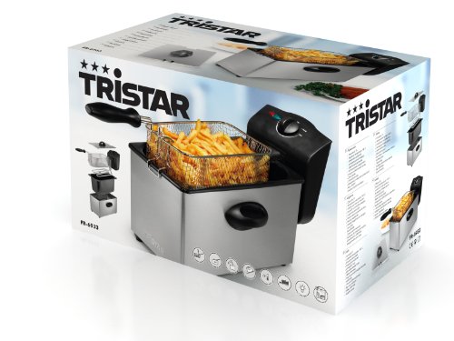 Tristar FR-6933 Freidora Inoxidable, 2000 W, 3 litros, Acero, Plateado