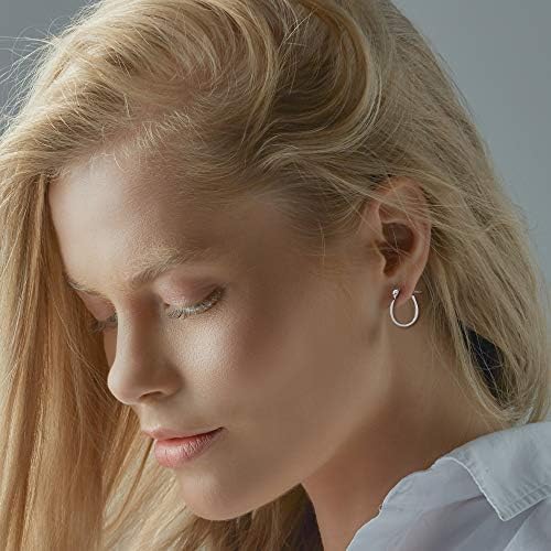 Boma Jewelry Sterling Silver Oval Horseshoe Hoop Earrings - Image 3