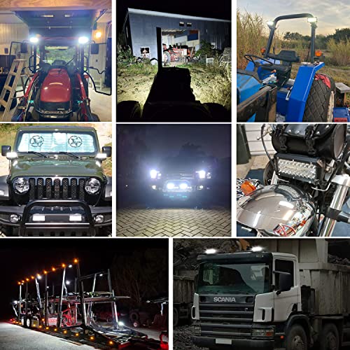 7 Inch 240W And 4 Inch 120W Led Light Bar,Spot Beam Offroad Fog Lights, Led Driving Work Lamp,Jep Suv Atv Utv 12V 24V Car Daytime Running Driving Lights 6500K White (2Pcs 7Inch+2Pcs 4Inch) #TOP4