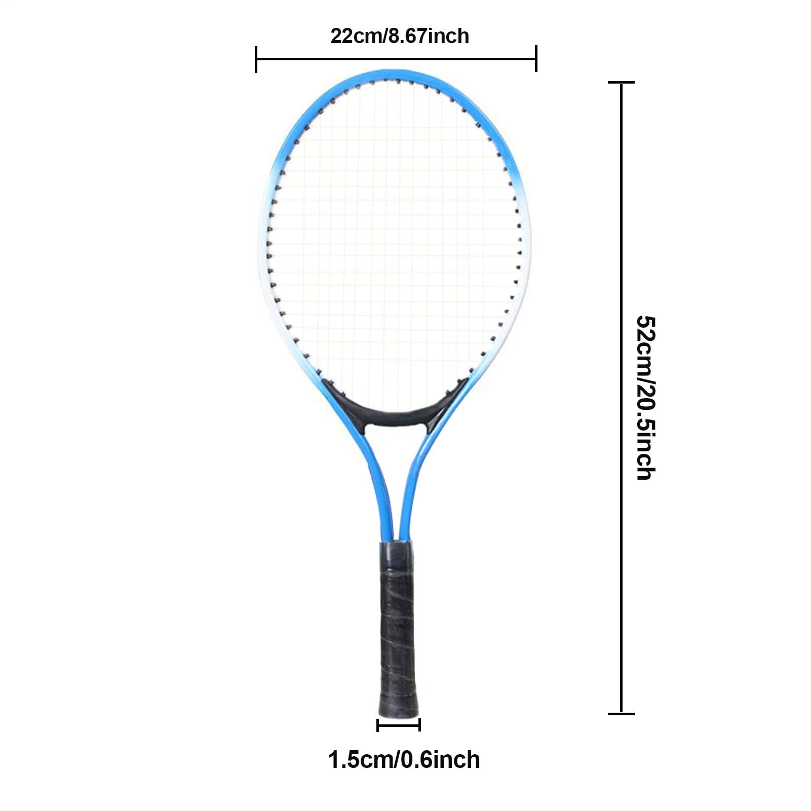 Set di Racchette da Tennis per - Racchetta da Tennis per Giovani, Racchetta da allenamento Junior | Attrezzature da Tennis Amichevole per principianti leggeri, Design Swing Facile con s