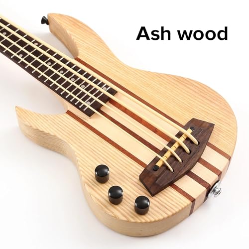 ukulele Bass Fretted Elektryczny bas ukulele z torbą koncertową