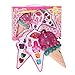 Lvhan Mädchen Spielen Kosmetik-Set Kinder Make-up-Set Eiscreme-Stil Prinzessin Pretend Play Toys Set Mädchen Lernen Sie, Make-up zu tragen