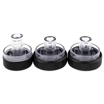 DORKTEES Compatible with Suzuki Swift Ciaz Splash Mazda VX-1 ERTIGA 2017 Proton Car Air Conditioning AC Knob Heat Control Switch Button Knob 3pcsERTIGA
