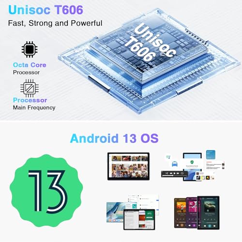 Doogee T10S Tablet Android 13, 11GB Ram + 128GB ROM(1TB Tf), Octa Core, 6600Mah Akku,8Mp Camera,1200 * 1920 Fhd Display Tablet Pc Dual 4G Lte, 2.4/5G Wifi, Widevine L1, Gps, BT5.0 - 3
