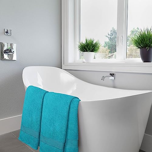 Utopia Towels Luxurious Bath Towels Set, 27x54 in, 4 Pack, Soft, Turquoise by Utopia Towels - Used condition - Image 6