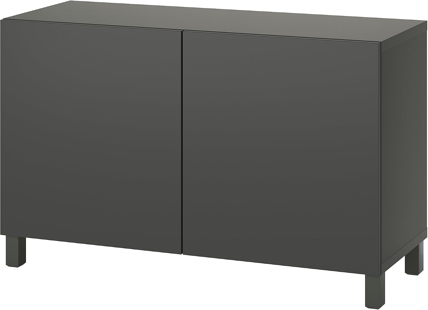 ProTuning BESTÅ Storage combination with doors, dark grey/Lappviken/Stubbarp dark grey, 120x42x74 cm