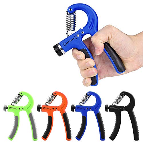 Anself 6 PCS Kit de reforço de aperto de mão com bolsa de armazenamento Exercitador de dedo de mão 5