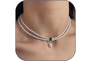 Layered Pearl Choker Necklace - Sophisticated and Effortless Glamour