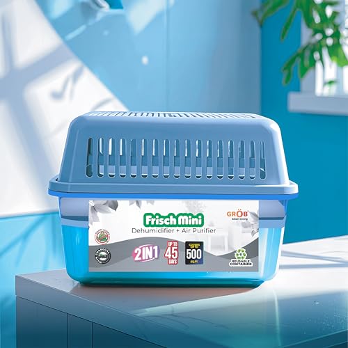 Image of GROB Frisch Mini Dehumidifier Blue, Pack of 6 | 750ml Each