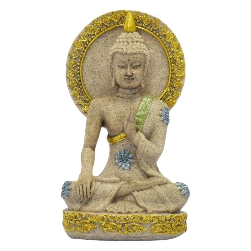Bouddha de méditation en grès pour créer un coin zen et autel maison