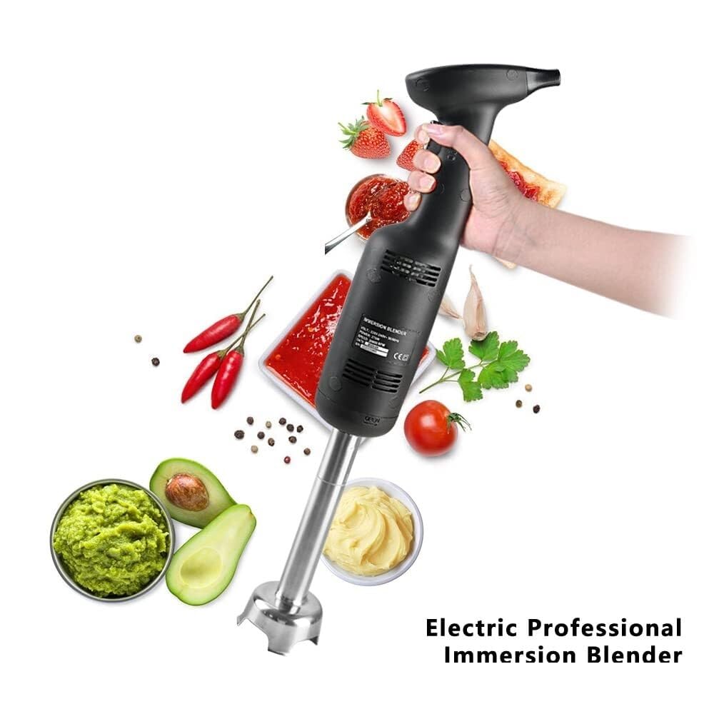 Licuadora de mano comercial, batidora de inmersión eléctrica Mezclador de mano comercial Batidora de mano Batidora Stick Velocidad fija Verduras Patatas 2