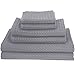 Produktbild Daloual 6 Teil. Set 2X Handtuch 2X Gästetuch 2X Badetuch Waffelpiqué Baumwolle grau