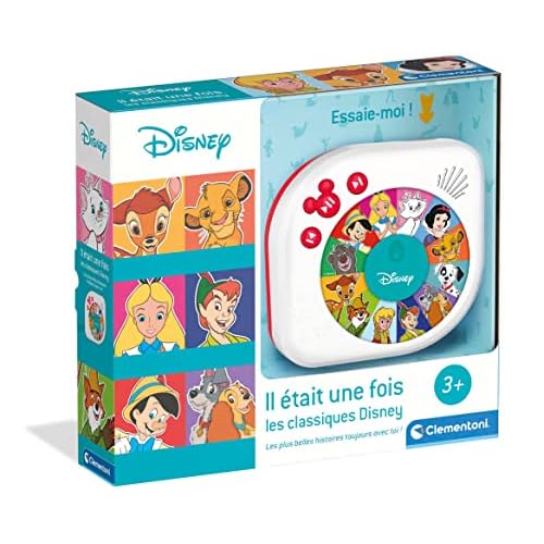Clementoni - Il Était Une Fois - Les Classiques Disney 3 Ans + - Conteur d'Histoires - Plus d'1 Heure de Contenu - Sélecteur de Personnages - Héros Enfants - Idée Cadeau - Jouet Electronique