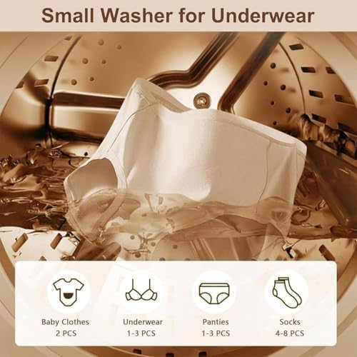 Mini Washer and Dryer Combo ，Portable 2-in-1 Laundry System with Stainless Steel Inner Tub, Water Filter for Clothes