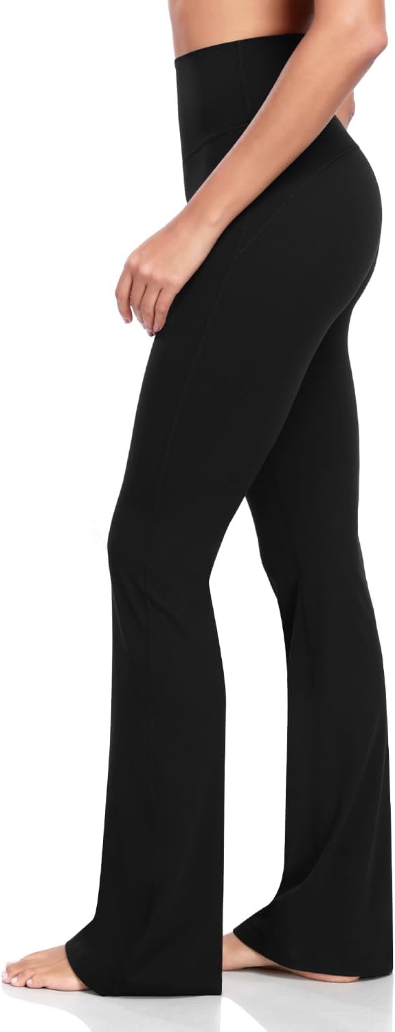 HeyNuts Mellow Flare Leggings 29"/30.5"/32.5"/34.5", High Waisted Tummy Control Wide Leg Bootcut Yoga Pants Lounge Soft - Image 5