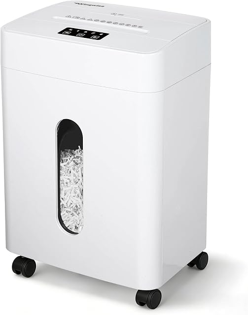 Wingwise 15 Sheets Paper Shredder for Home | Noise 42dB, P-4, 30 Mins, 6.6 gal