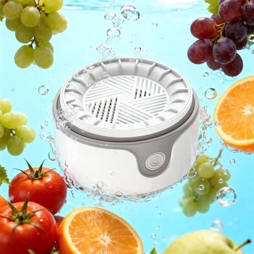 Voltiefy Fruit and Vegetable Washing Machine,Waterproof Fruit and Vegetable Cleaner, Latest Titanium Electrolysis Purification Wireless Charging Suitable for Washing Fresh Produce
