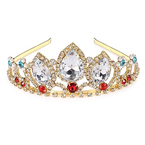 Diadema de princesa para fiesta de cumpleaños infantil y disfraces