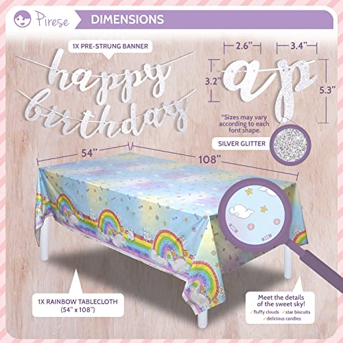 Pirese Rainbow Party Decorations, Rainbow Birthday Party Supplies, Rainbow Party Supplies | Rainbow Decorations | Rainbow Birthday Decorations | Rainbow Plates | Pastel Rainbow Party Decorations #TOP4