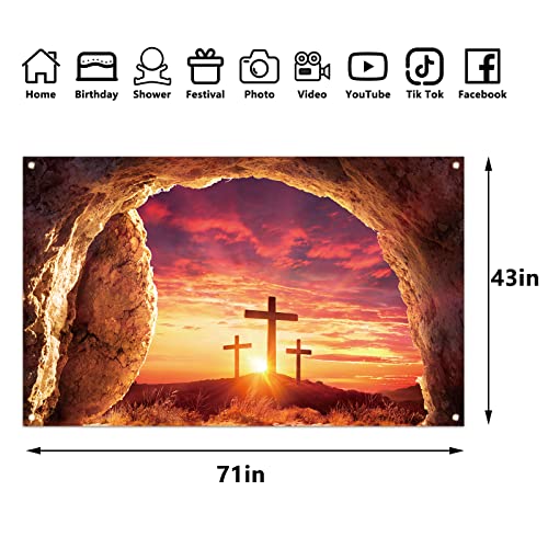 Decoración Fondo Fotográfico Pascua 71×43 pulg miniatura 2