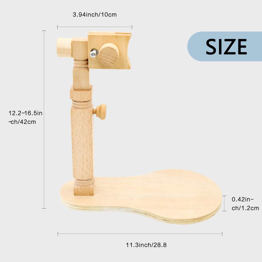 Aros De Bordado De Madera Ring Wooden Embroidery Frame 360 ​​Degree Rotating Ring Frame Adjustable Sewing Tool Diy