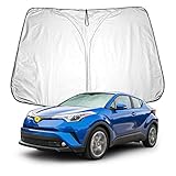 CDEFG para C-HR CHR Parasol Coche Delantero, Parasol Coche Parabrisas Protector Plegable con Gran Pantalla Anti UV Rayos Mejor Contral de Calor Multiuso Fresco-Parasol Accesorios