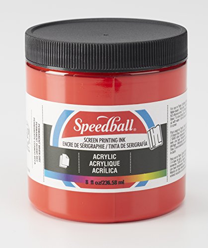 Speedball Acrylic Screen Printing Ink, 8-Ounce, Medium Red