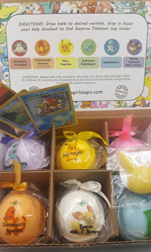 Bath Fizzy With Surprise Toy: Poke-Bomb Bath Fizzy, 6 (5 Oz), Great For Bubble Baths, Perfect For Girls And Boys #TOP4