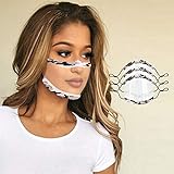 【Protección】 La visera protectora protege la nariz y la boca de las gotas de agua, la saliva y el polvo